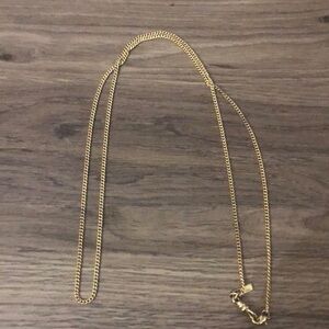 Gold long necklace